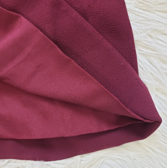 NEW Dress The Population Lillie Maroon Long Sleeve Minidress - Picture 6 of 10